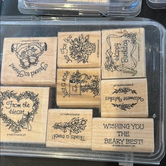 Assorted Rubber Stamp Collection with Ink Pad - Picture 2 of 8